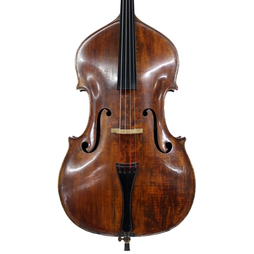 2519 -  Fine double bass ex Roy Babbington made by Albert Volkmann of Schönbach circa 1910 and bearing the ... 