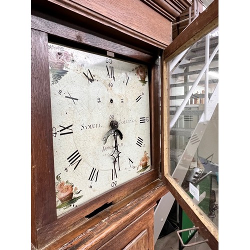 1844 - Oak thirty hour longcase clock, the 12