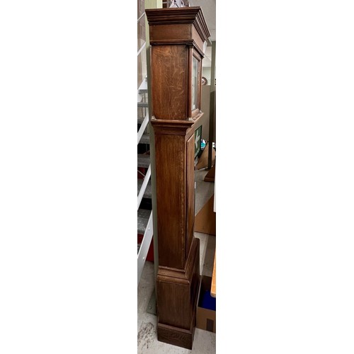 1844 - Oak thirty hour longcase clock, the 12