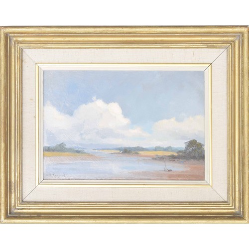 Sally Gaywood (b.1961) - 'Suffolk river scene - River Alde', signed ...