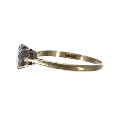 188 - 18ct yellow gold solitaire diamond ring, round brilliant-cut, 0.85ct approx, clarity SI2, colour H-I... 