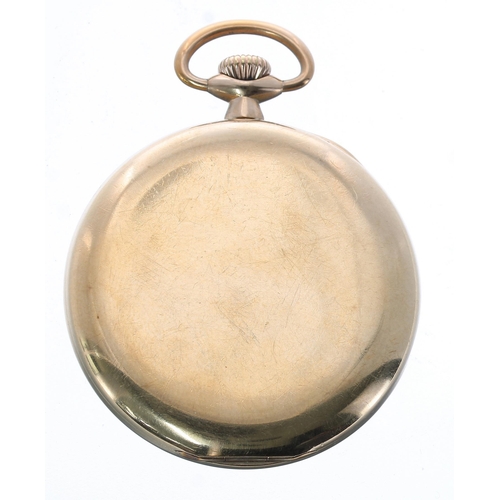 74 - Waltham 9ct lever pocket watch, Birmingham 1935, signed 17 jewel adjusted movement, no. 27509366, si... 