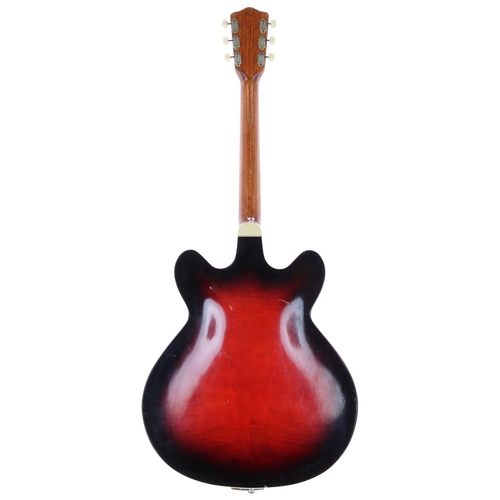 90 - 1963 Framus 5/116-54 New Sound hollow body electric guitar, made in Germany; Body: black rose finish... 