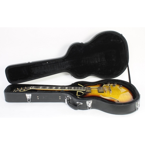 70 - 2012 Ibanez AS153-AYS-12-01 semi-hollow body electric guitar, made in China, ser. no. S12xxxxx4; Bod... 