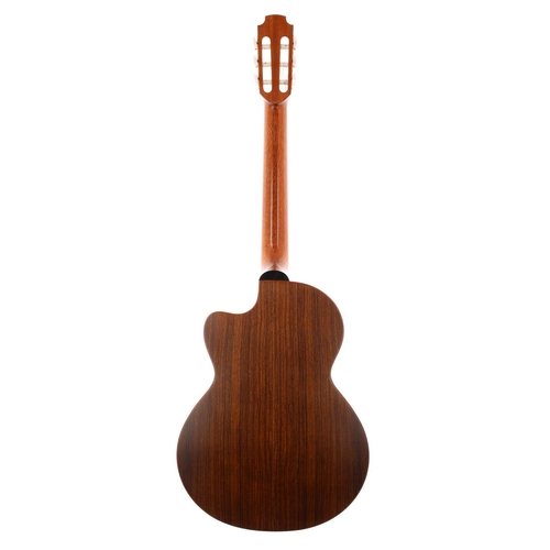 77 - Lowden S25J electro-acoustic nylon string guitar, made in Northern Ireland, ser. no. 4xx2; Back and ... 