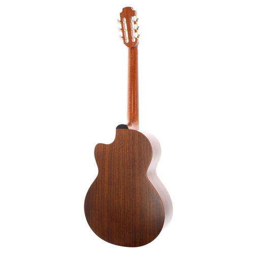 77 - Lowden S25J electro-acoustic nylon string guitar, made in Northern Ireland, ser. no. 4xx2; Back and ... 