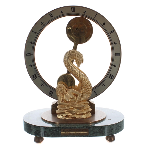 1319 - The Devon Clocks Ltd mystery mermaid clock, limited edition number 9/1500, the 7.5