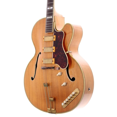 114 - 1951 Epiphone Zephyr Emperor Varitone archtop electric guitar, made in USA, ser. no. 6xxx8; Body: bl... 