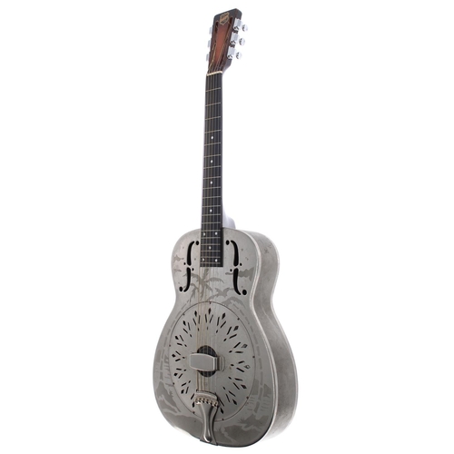 116 - National Style O resonator guitar, made in USA, circa 1936, ser. no. 3x0; Body: nickel plated with s... 