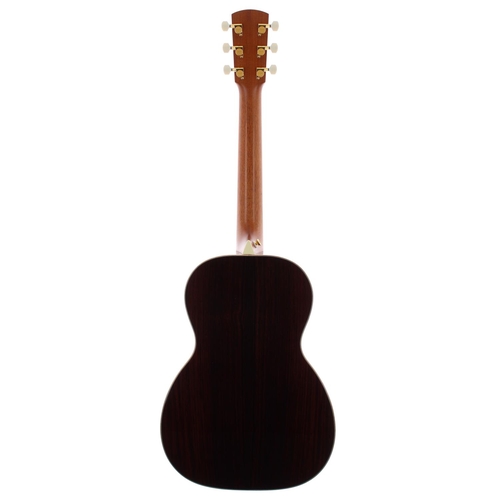 123 - 2008 Larrivee P-09 Rosewood left-handed electro-acoustic guitar, made in USA, ser. no. 1xxxx8; Back ... 