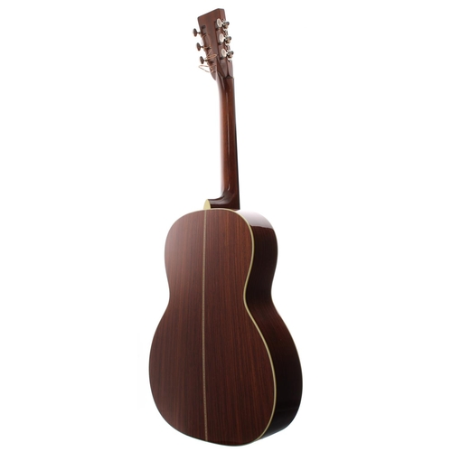 124 - 1996 C.F. Martin Golden Era Series 000-28 12 Fret Limited Edition left-handed acoustic guitar; Back ... 