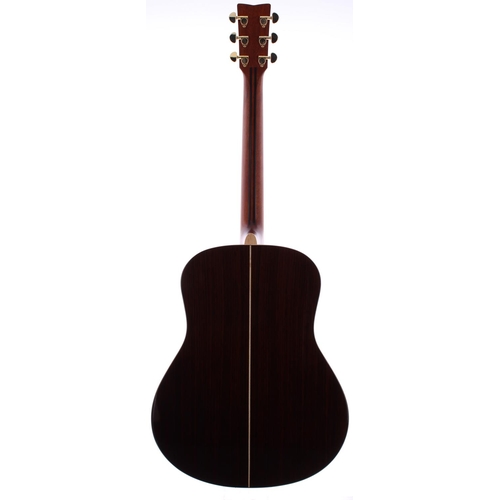 128 - 2013 Yamaha LL16L left-handed electro-acoustic guitar, made in China, ser. no. Hxxxxxxx6; Back and s... 