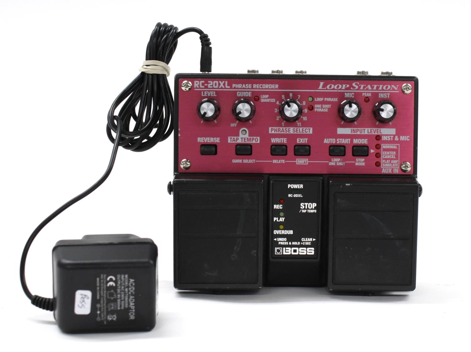 Boss RC-20XL Phase Eecorder Loop Station guitar pedal