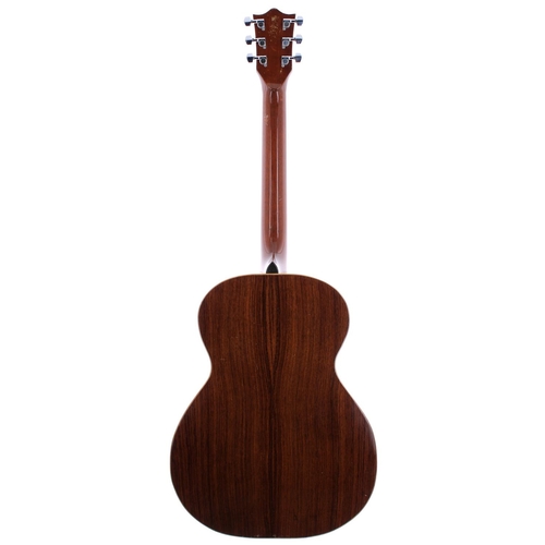 158 - Jimmy Moon acoustic guitar, made in Scotland, ser. no. Rxxx2; Back and sides: rosewood, minor dings;... 