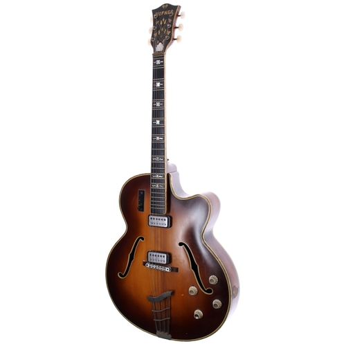 162 - Hofner Committee E2 hollow body electric guitar, made in Germany, circa 1964, ser. no. 3xx1; Body: b... 