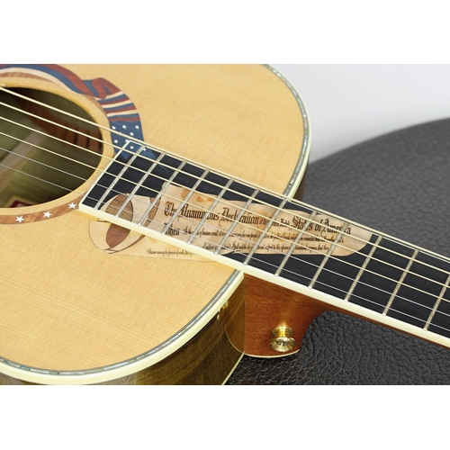 205 - 2002 Taylor Liberty Tree Limited Edition acoustic guitar, made in USA; Back and sides: figured tulip... 