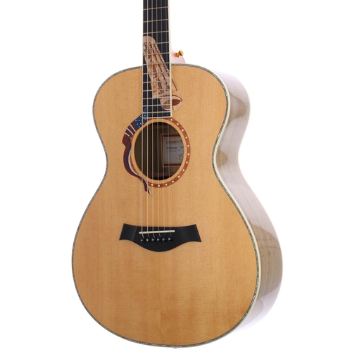 205 - 2002 Taylor Liberty Tree Limited Edition acoustic guitar, made in USA; Back and sides: figured tulip... 