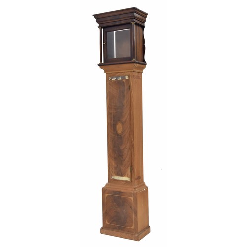 1814 - Contemporary mahogany grandmother clock with 8