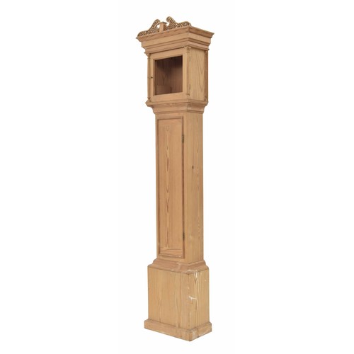 1816 - Contemporary pine grandmother clock with 8