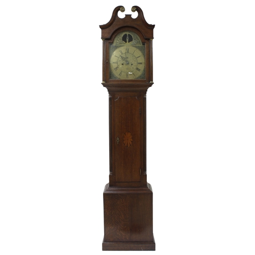 1831 - Oak eight day longcase clock, the 13