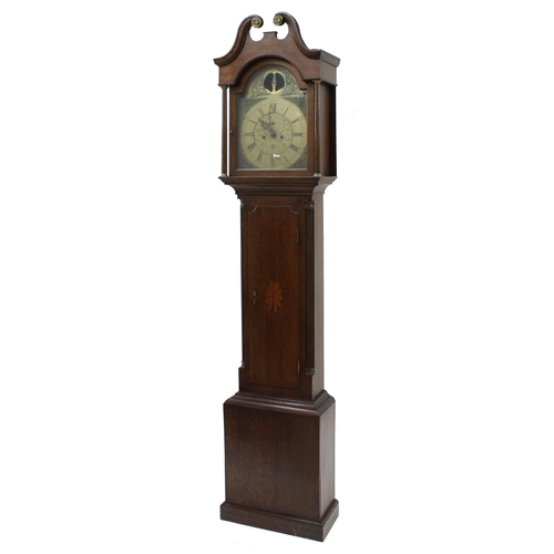 1831 - Oak eight day longcase clock, the 13