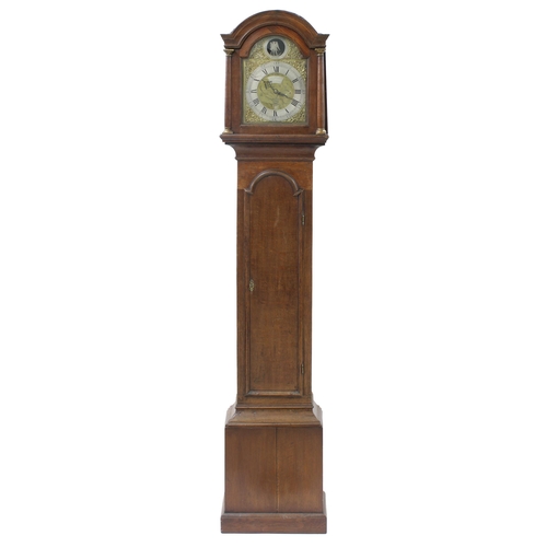 1835 - Oak thirty hour longcase clock, the 10