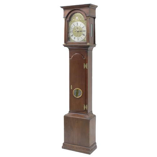 1838 - Oak eight day longcase clock, the 12