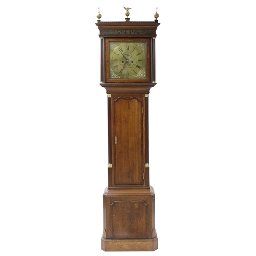 1807 - Oak and mahogany eight day longcase clock, the 13