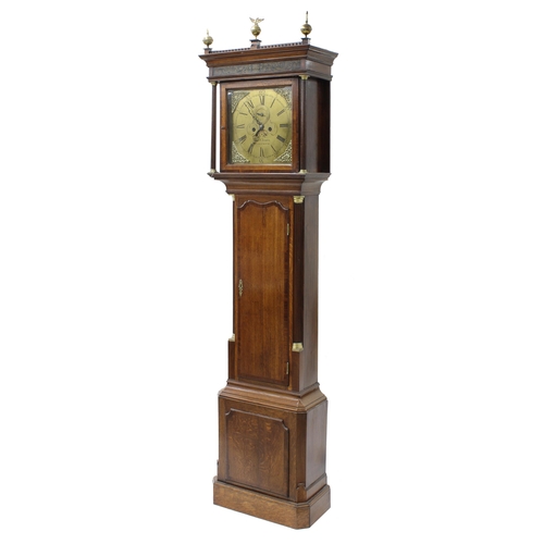 1807 - Oak and mahogany eight day longcase clock, the 13