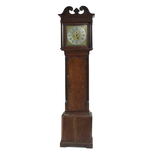 1821 - Oak eight day longcase clock, the 13