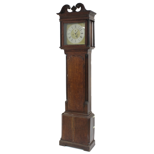 1821 - Oak eight day longcase clock, the 13