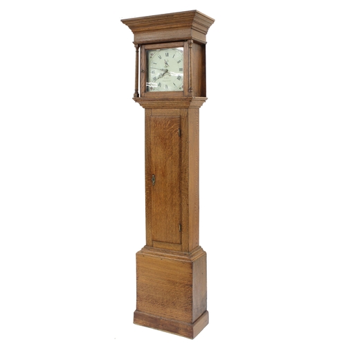 1825 - Oak thirty hour longcase clock, the 11