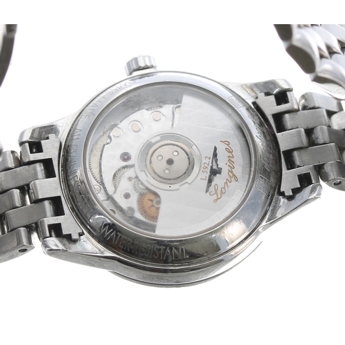 73 - Longines Flagship automatic stainless steel lady's wristwatch, reference no. L4.274.4, serial no. 47... 