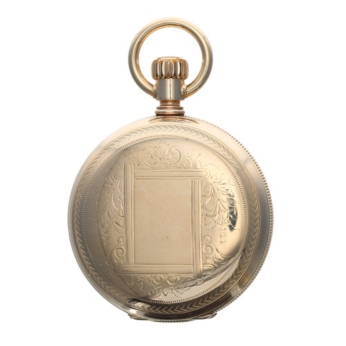 Keystone Watch Company gold filled hunter pocket watch, 18 size 15 ...