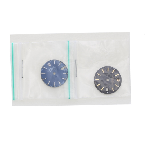 466 - Rolex - two Date lady's wristwatch dials (2)