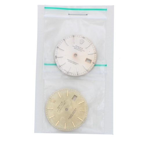 472 - Rolex - two Datejust gentleman's wristwatch dials (2)