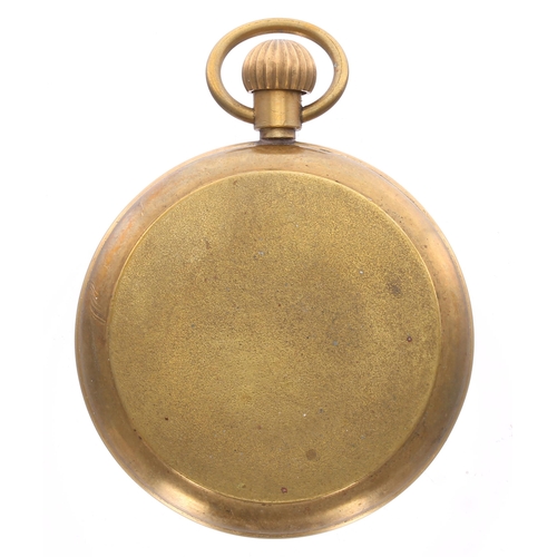 541 - Vintage style brass cased pocket watch with 'New York & Sohend' branded dial, 49mm... 