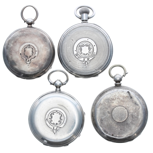 559 - Four silver pocket watches for repair (4)