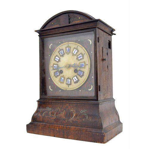 1717 - Good rosewood Joh. Baptist Beha Black Forest double fusee cuckoo clock in need of restoration, the 6... 