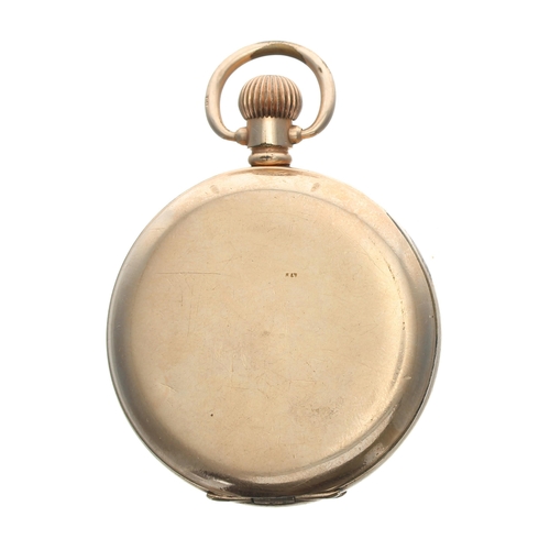 267 - American Waltham gold plated lever hunter pocket watch, circa 1917, signed 15 jewel movement, no. 21... 