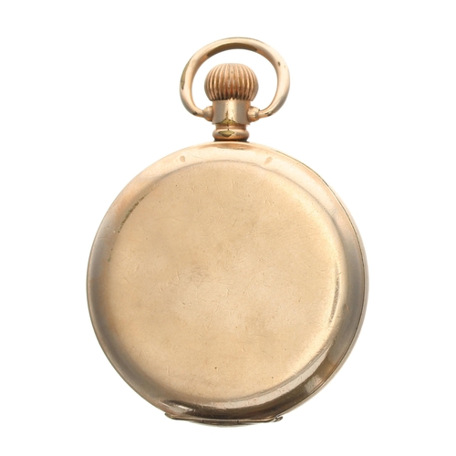 267 - American Waltham gold plated lever hunter pocket watch, circa 1917, signed 15 jewel movement, no. 21... 