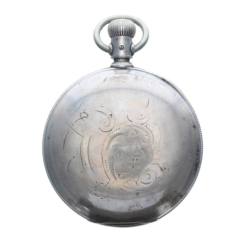 280 - American Waltham lever set hunter pocket watch, circa 1898, signed movement, no. 8879xxx, with Safet... 