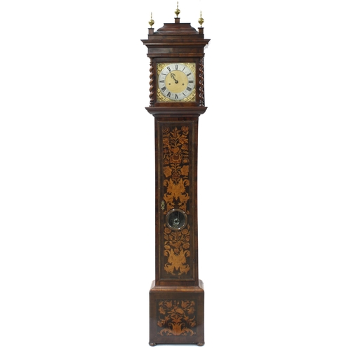 1841 - Good walnut marquetry eight day longcase clock, the 10