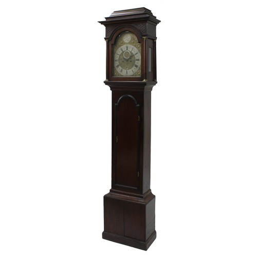 1828 - Oak eight day longcase clock, the 12