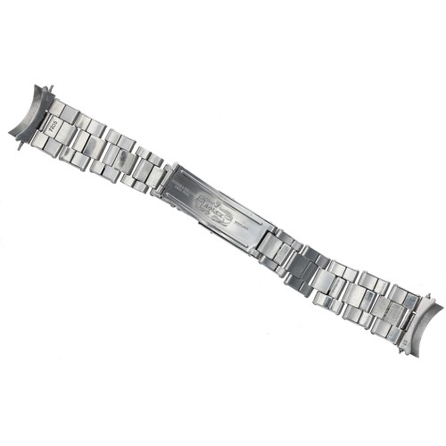 497 - Rolex - stainless steel rivetted Oyster gentleman's wristwatch bracelet, ref. 7205 with '57' end lin... 