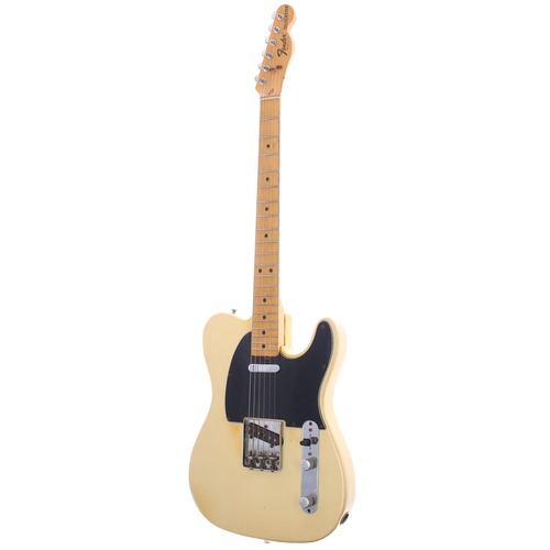 219 - Please note: (1977) Fender Telecaster electric guitar, made in USA, ser. no. S7xxxx2; Body: aged Oly... 