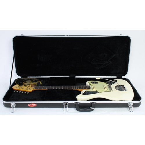 220 - Fender Jaguar electric guitar, made in USA, Late 1962 / early 1963; Body: Olympic white refinish ove... 