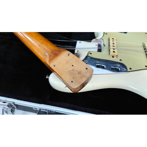 220 - Fender Jaguar electric guitar, made in USA, Late 1962 / early 1963; Body: Olympic white refinish ove... 