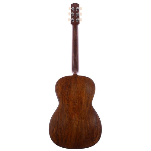 227 - 1940s Catania Carmelo small bodied acoustic guitar, with head/tuner modifications... 