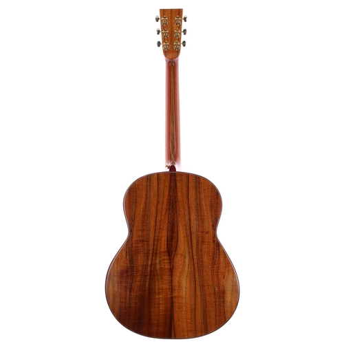 234 - 2004 David Oddy Koa acoustic guitar, made in England, ser. no. 04xxxxx9; Back and sides: koa; Top: n... 